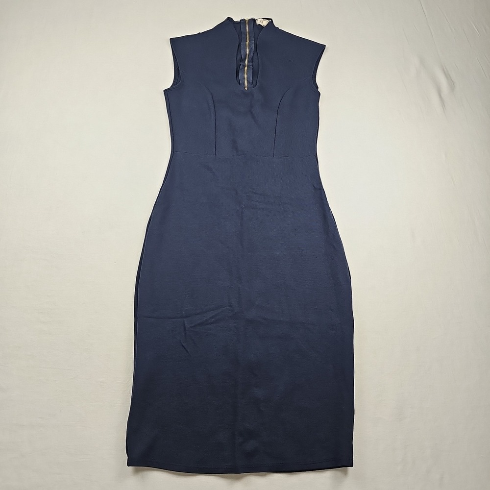 Rolla Coster Women's Sleeveless Bodycon Dress Career Formal Size S Navy Blue